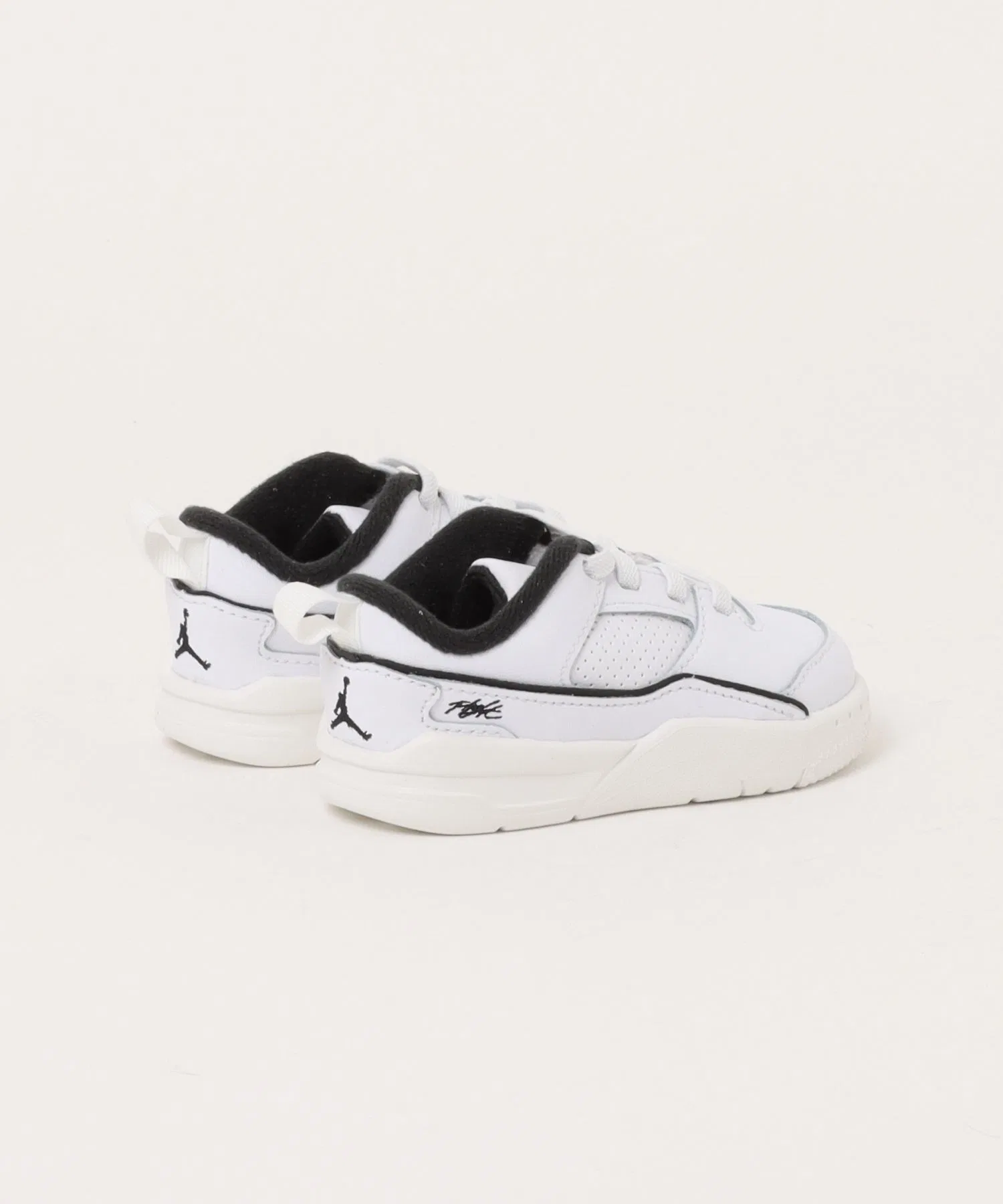 Детские кроссовки JORDAN FLIGHT COURT (TD) из натуральной кожи Jordan Brand белые — фото 2