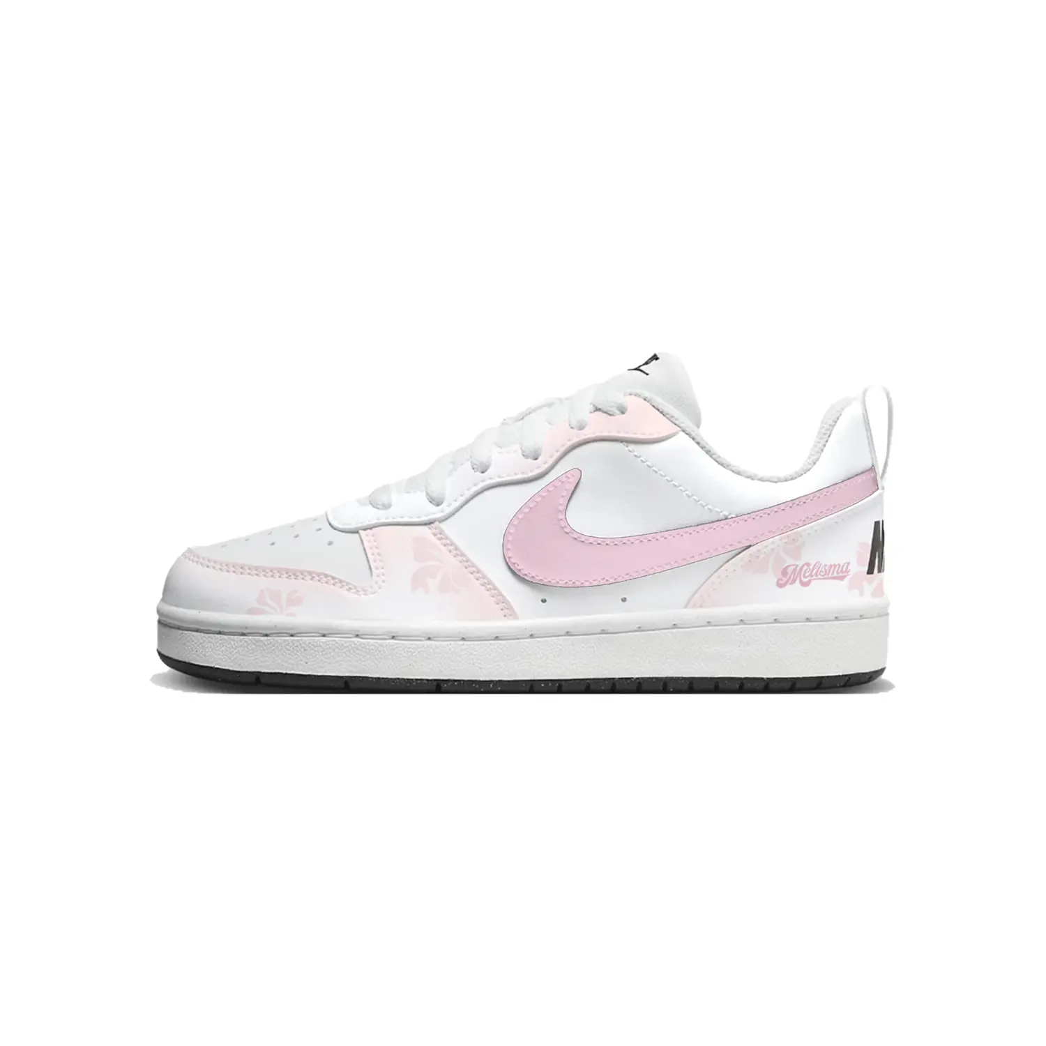 

Nike Бордшопы Court Borough Pink Petal floral устойчивые к истиранию низкие скейтерские кроссовки white pink детские