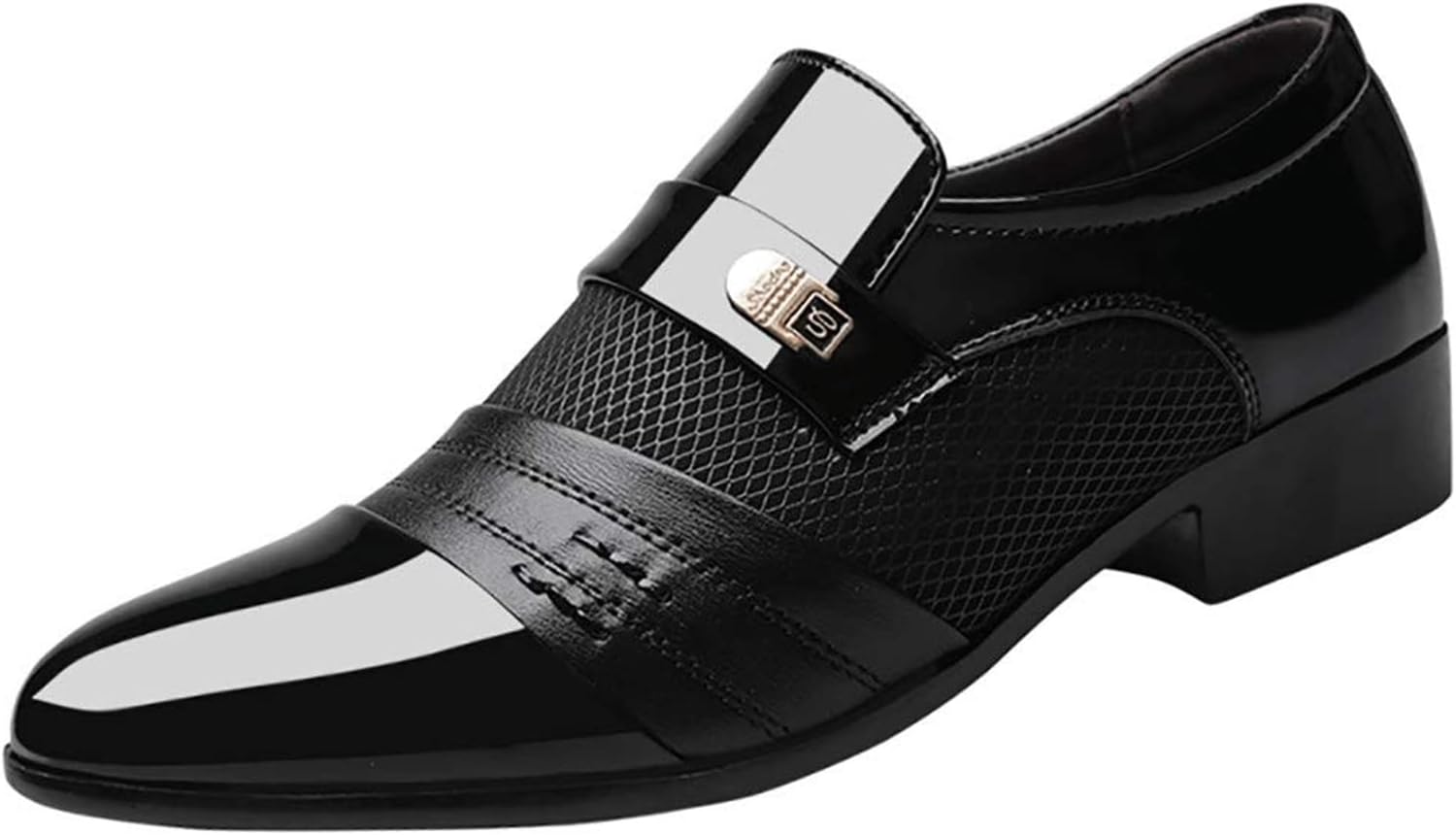 

Мужские туфли ZHOUYF, повседневные уличные, на резинке, с заостренным носком, для костюма, формальные, модные свадебные и оксфорды, черный