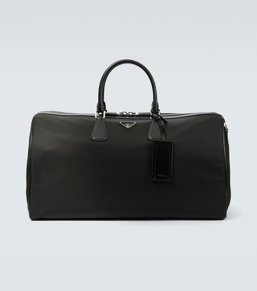 

Сумка с кожаными вставками Prada, черный