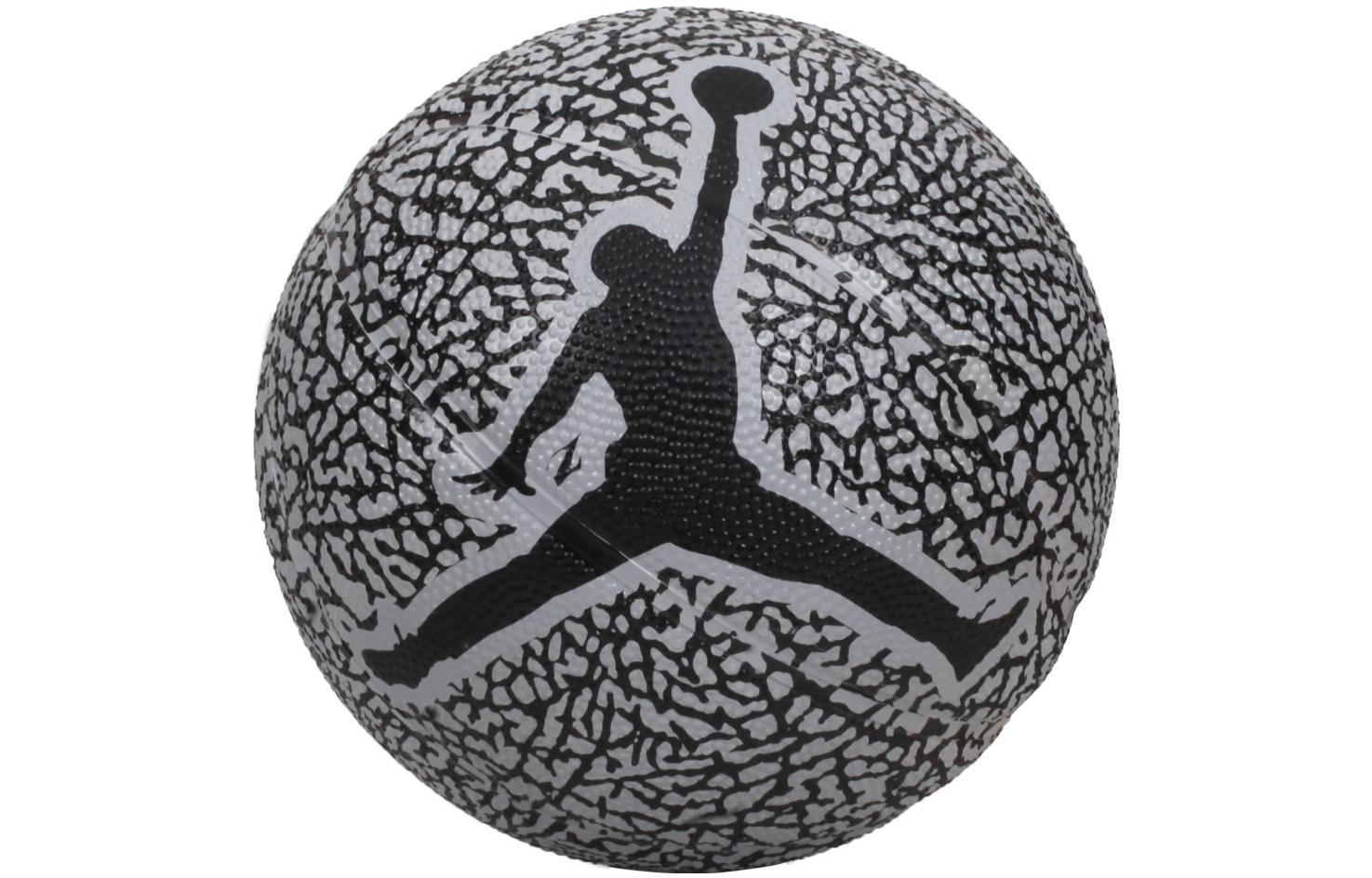 

Jordan Резиновый баскетбольный мяч серо-черный размер 3 тренировочный