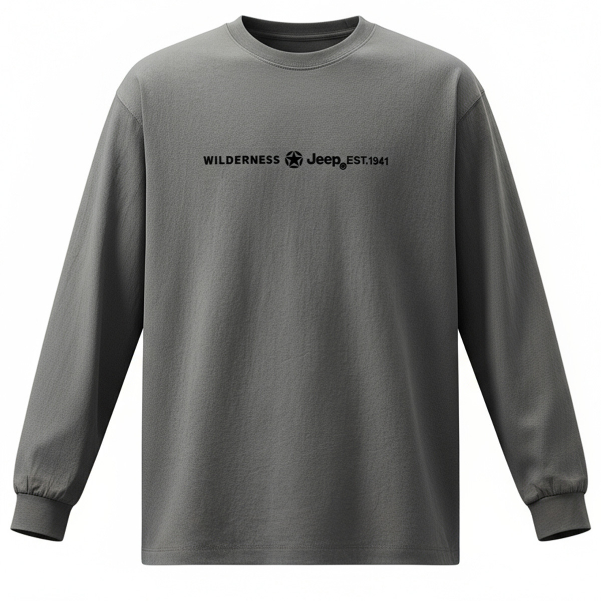 

Свитшот Unisex Crew Neck Moderate Heavyweight Jeep, серый