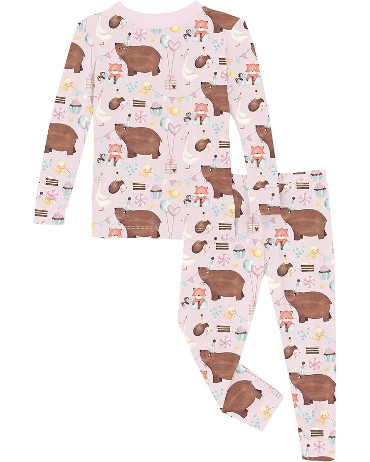 

Пижама Kickee Pants Kids Print Long, цвет Shrinking Violet Forest Party