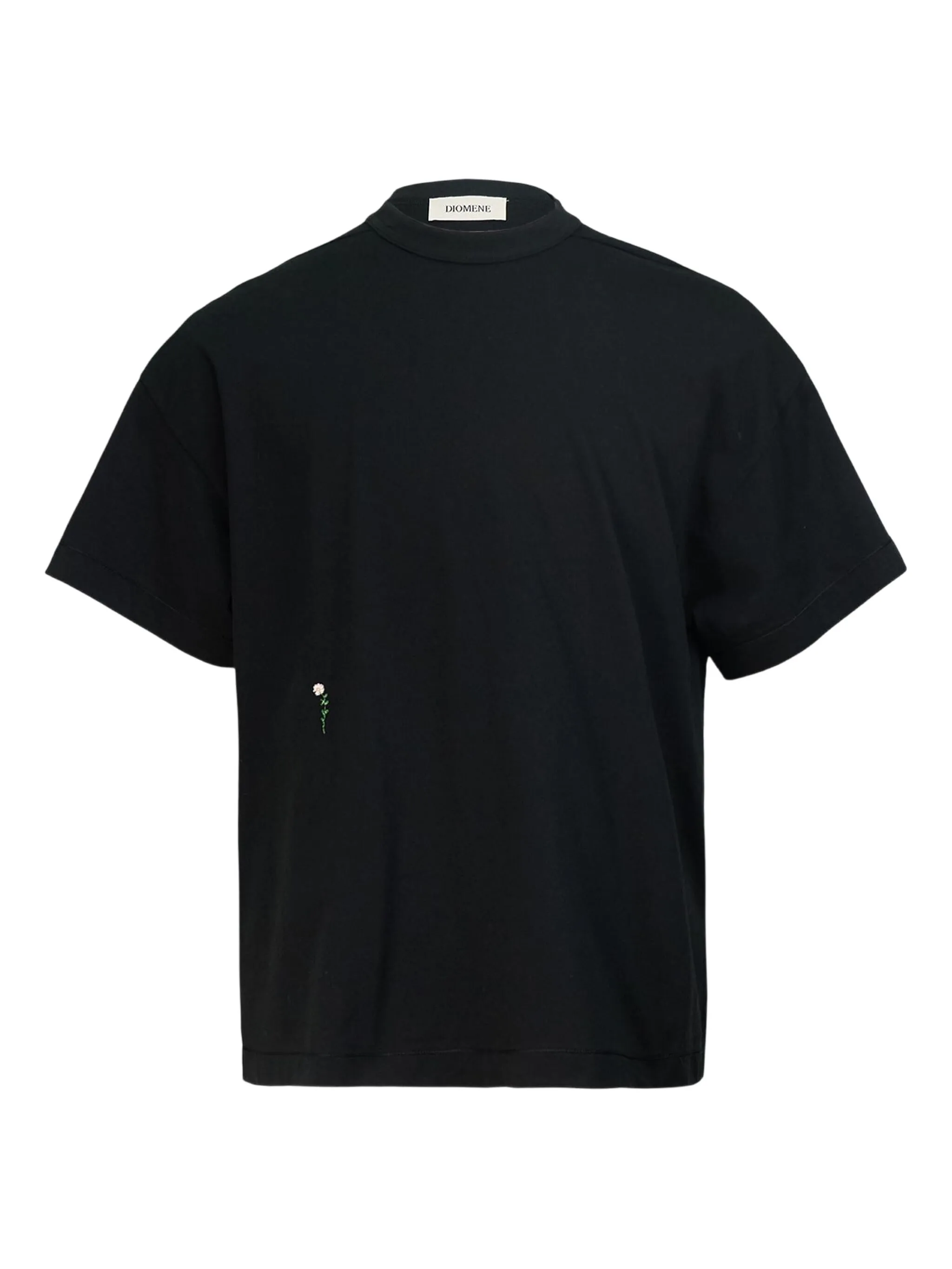 

Футболка с цветочной вышивкой Diomene, черный