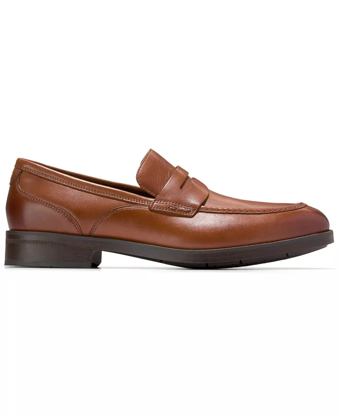 Мужские лоферы Newmark Grand Penny с круглым носком Cole Haan, коричневый — фото 2