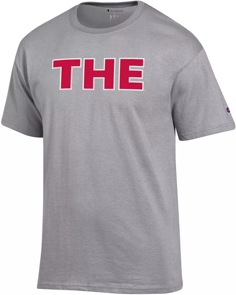 

Мужская футболка Champion штата Огайо Buckeyes Хизер Серая THE