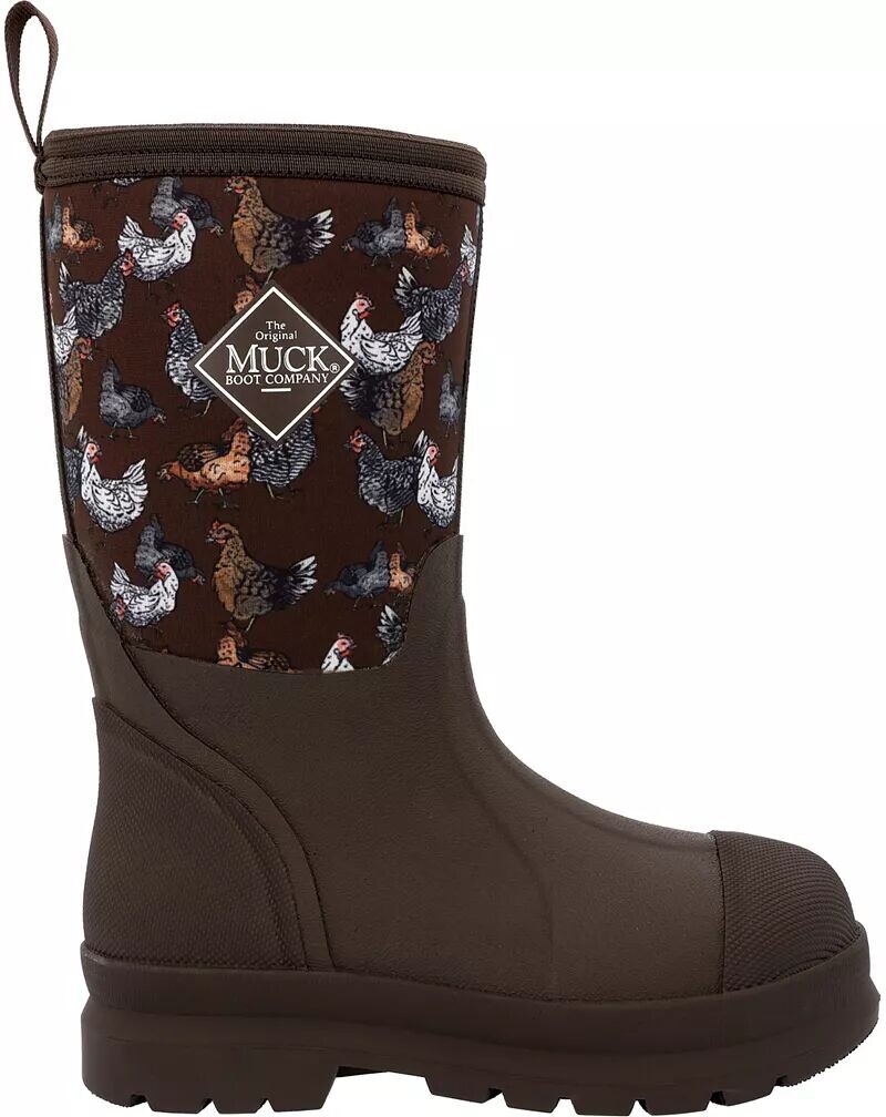 Женские сапоги Muck Boots с рисунком водонепроницаемые, коричневый