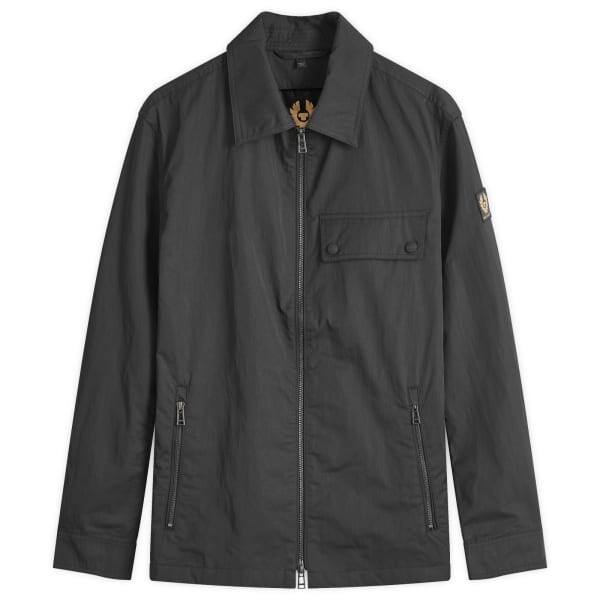 

Верхняя рубашка из хлопкового габардина Depot Belstaff, черный