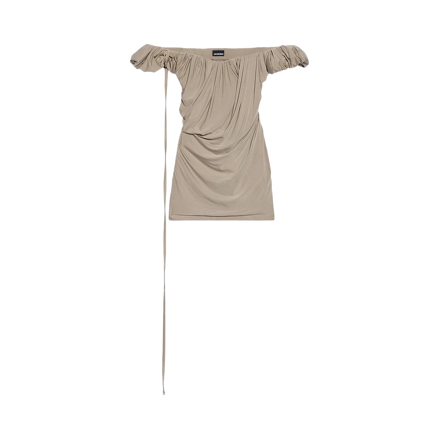 

Платье с открытыми плечами Jacquemus La Robe Ciceri, цвет Светлый хаки.