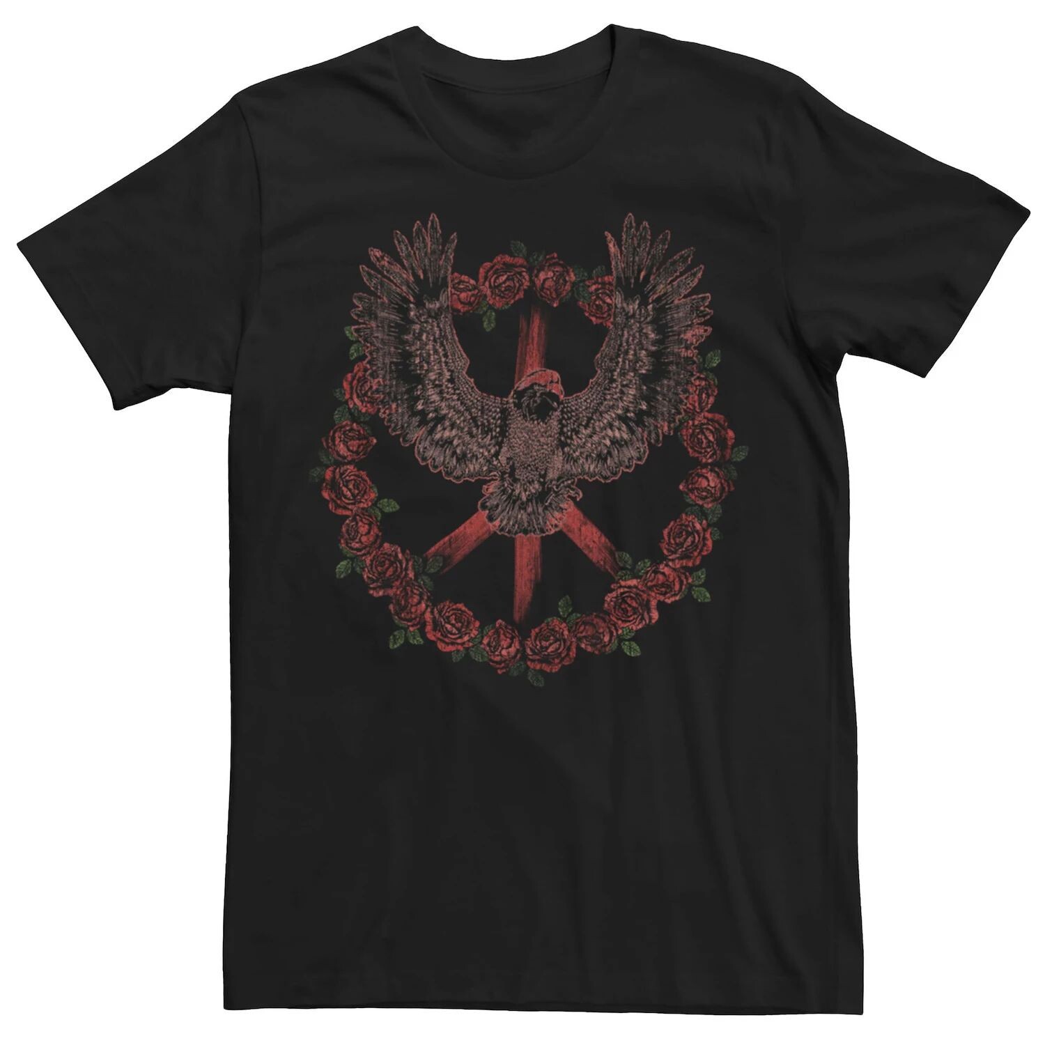 

Мужская футболка Rose Eagle Peace Generic