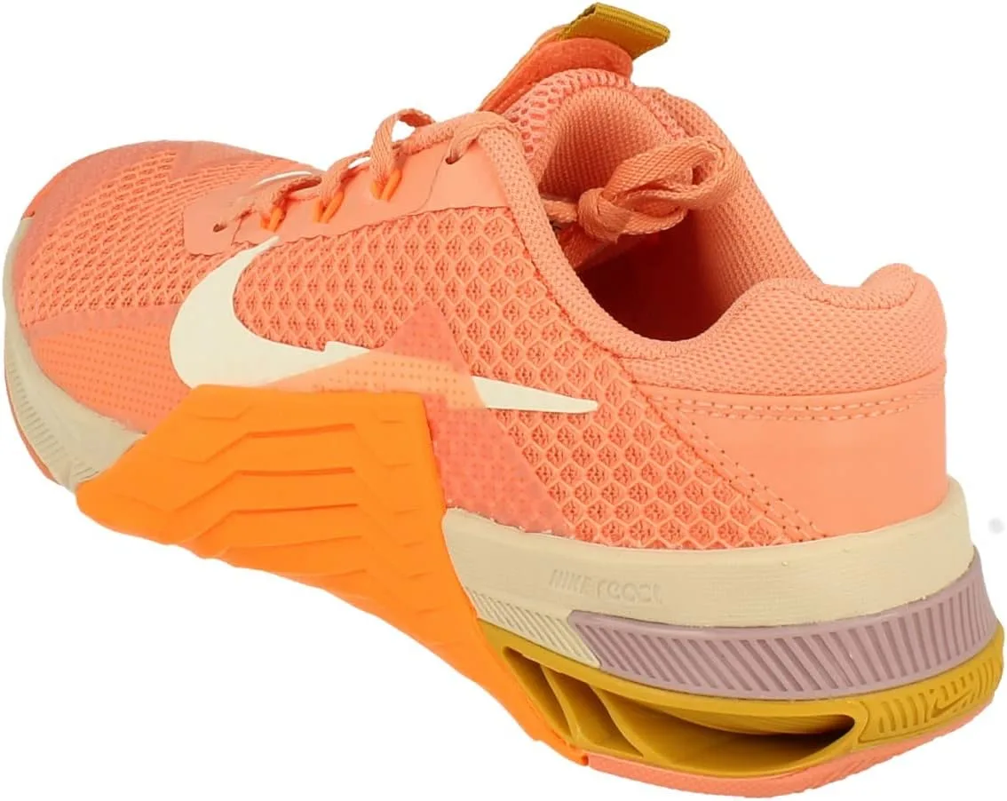 Кроссовки Nike Metcon 7 унисекс, белый/оранжевый — фото 2