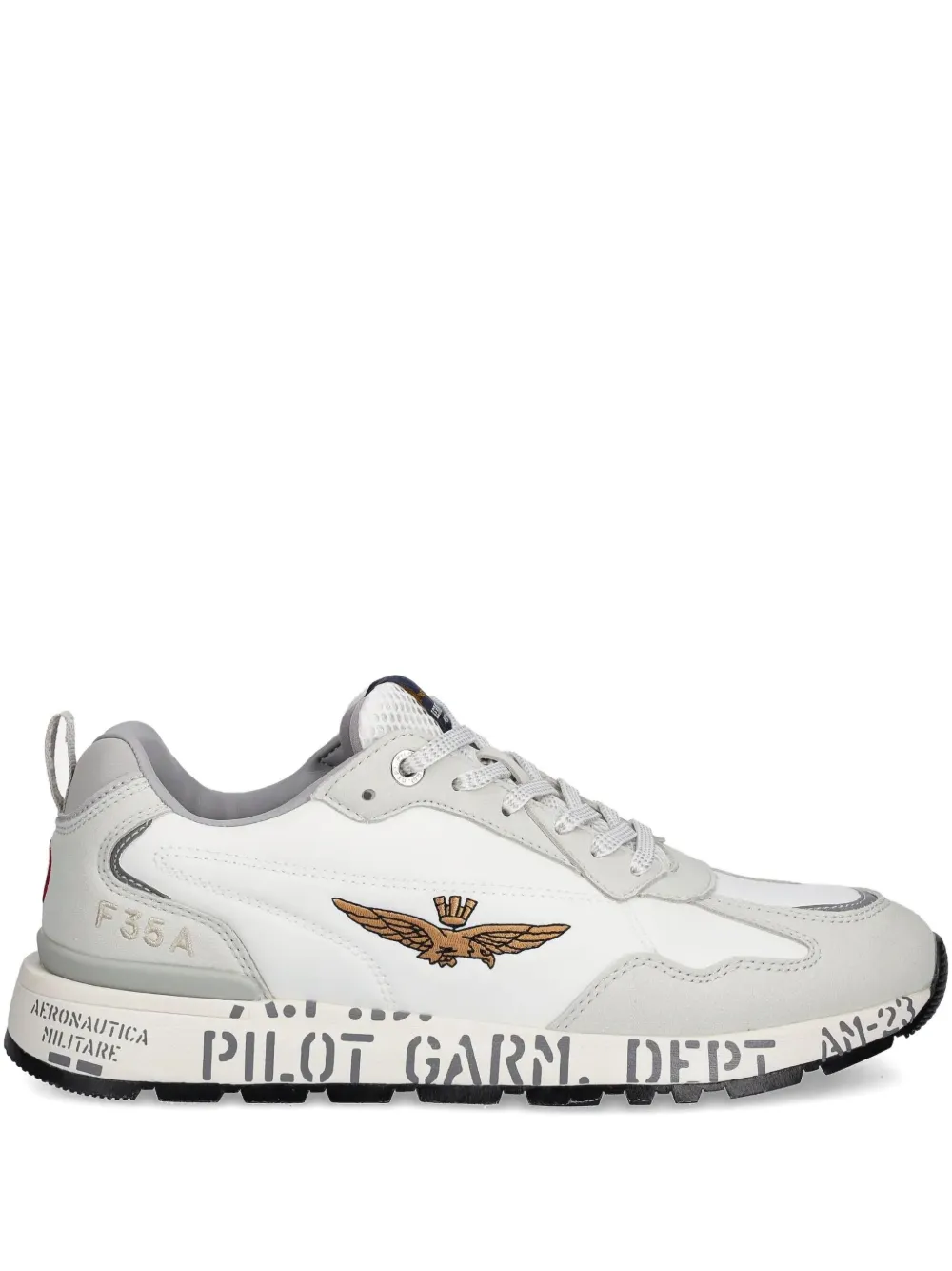 

Кроссовки с вышитым логотипом Aeronautica Militare, белый