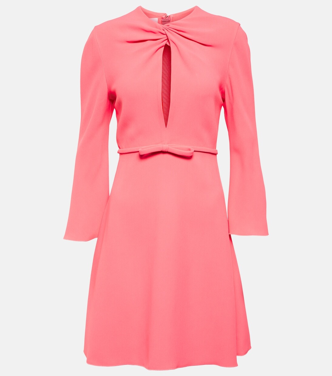 

Мини-платье из крепа с бантом Giambattista Valli, розовый