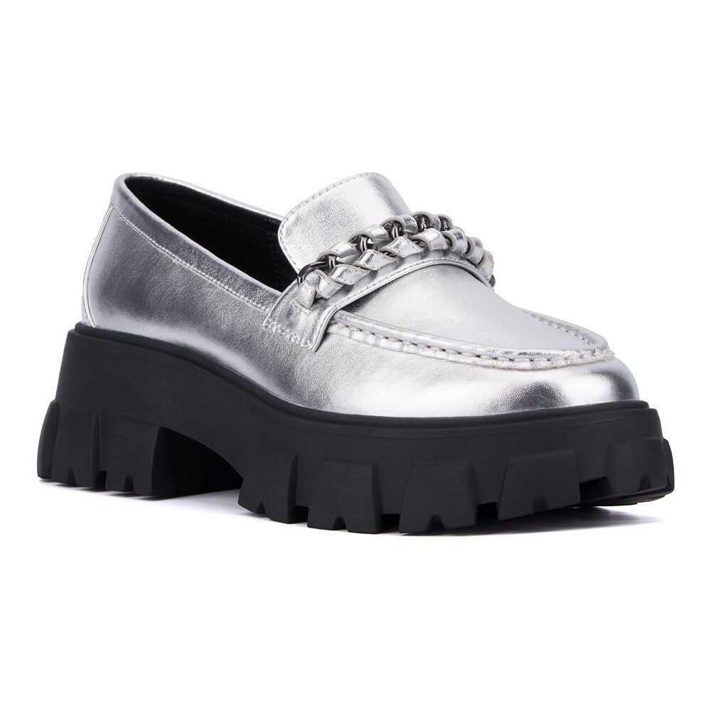 

Женская мода на фигуру: широкие лоферы Jazelle Fashion to Figure, цвет Silver