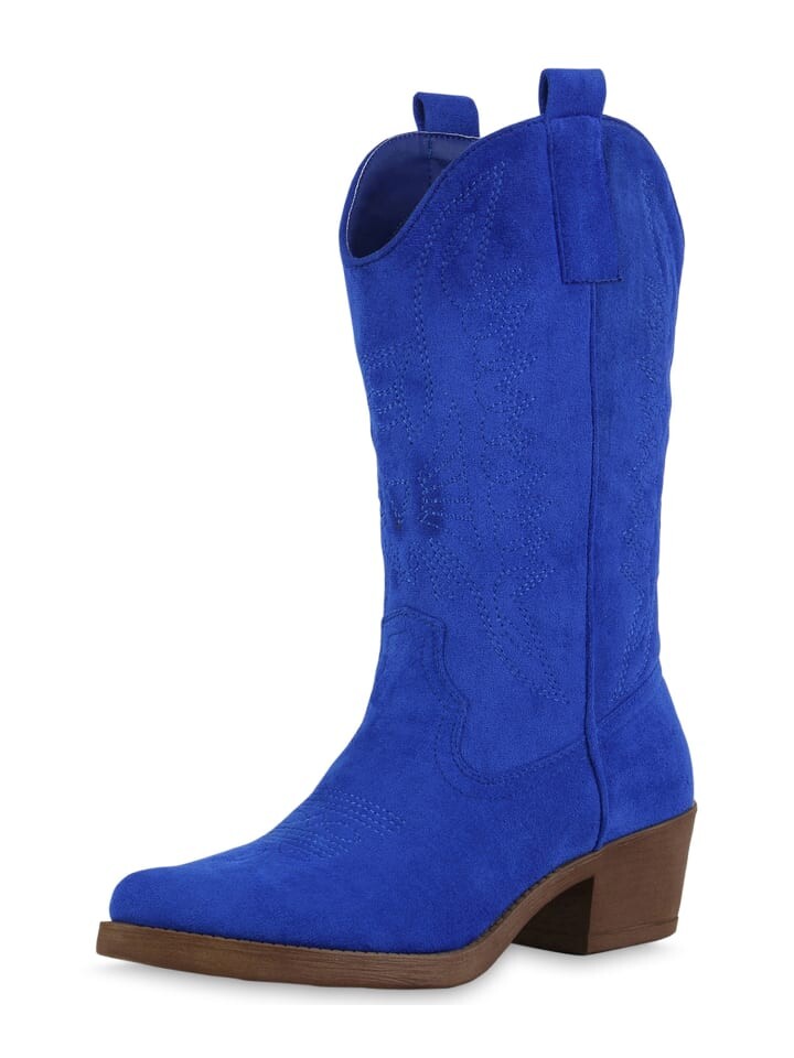 

Сапоги VAN HILL Cowboy Emily, цвет blau velours