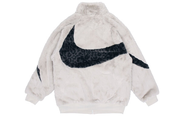 Куртка Men's Nike Sportswear Swoosh Contrasting Colors Large Logo Sports Jacket Autumn White, белый — фото 2