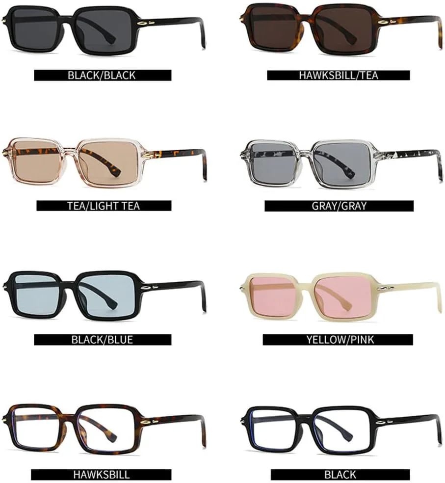 

Солнцезащитные очки UV400 - желейного цвета, маленькая оправа с заклепками, для женщин и мужчин, для бега и занятий спортом на открытом воздухе UYPTK, Black Blue