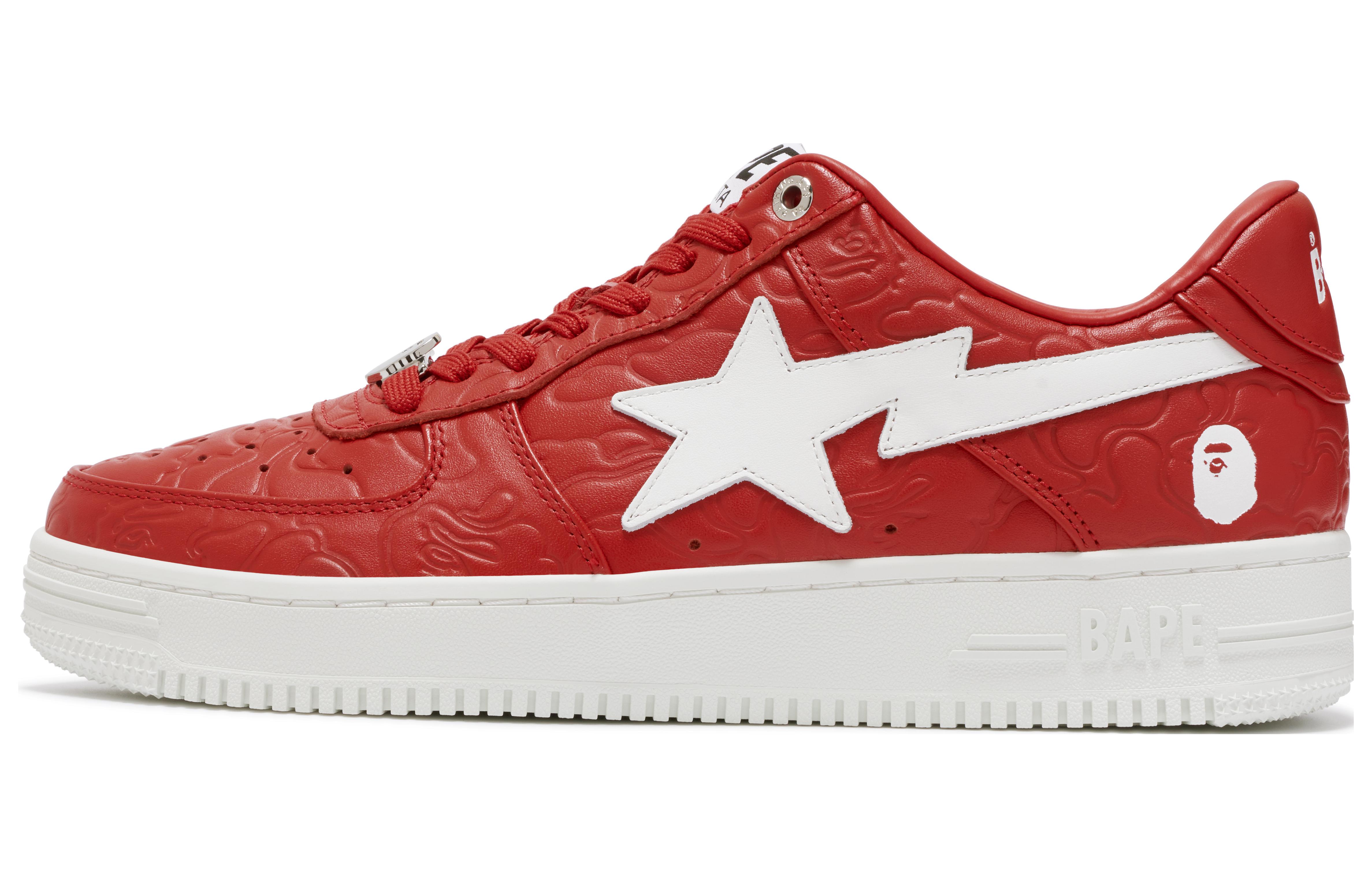 

Кроссовки BAPE A BATHING APE Bape Sta Low #3 Line Camo Red, красный