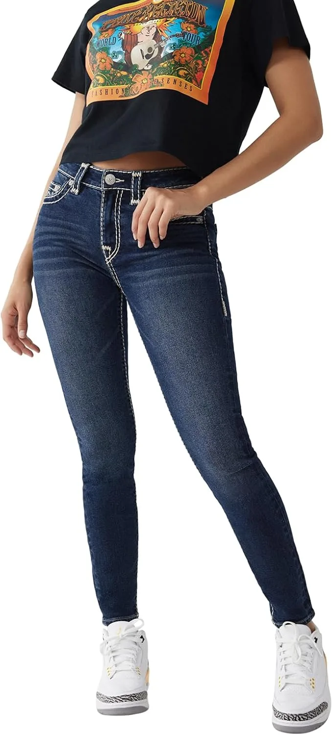 

True Religion Women's Jennie Mr Super Skinny Super T