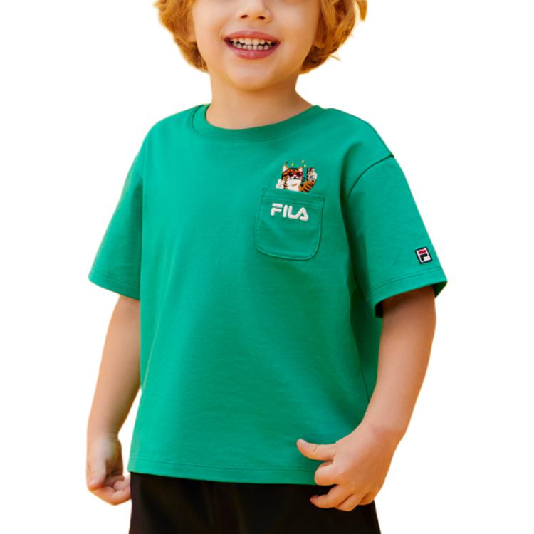 Футболка X WiggleWiggle Court Green Kids' FILA KIDS — фото 4