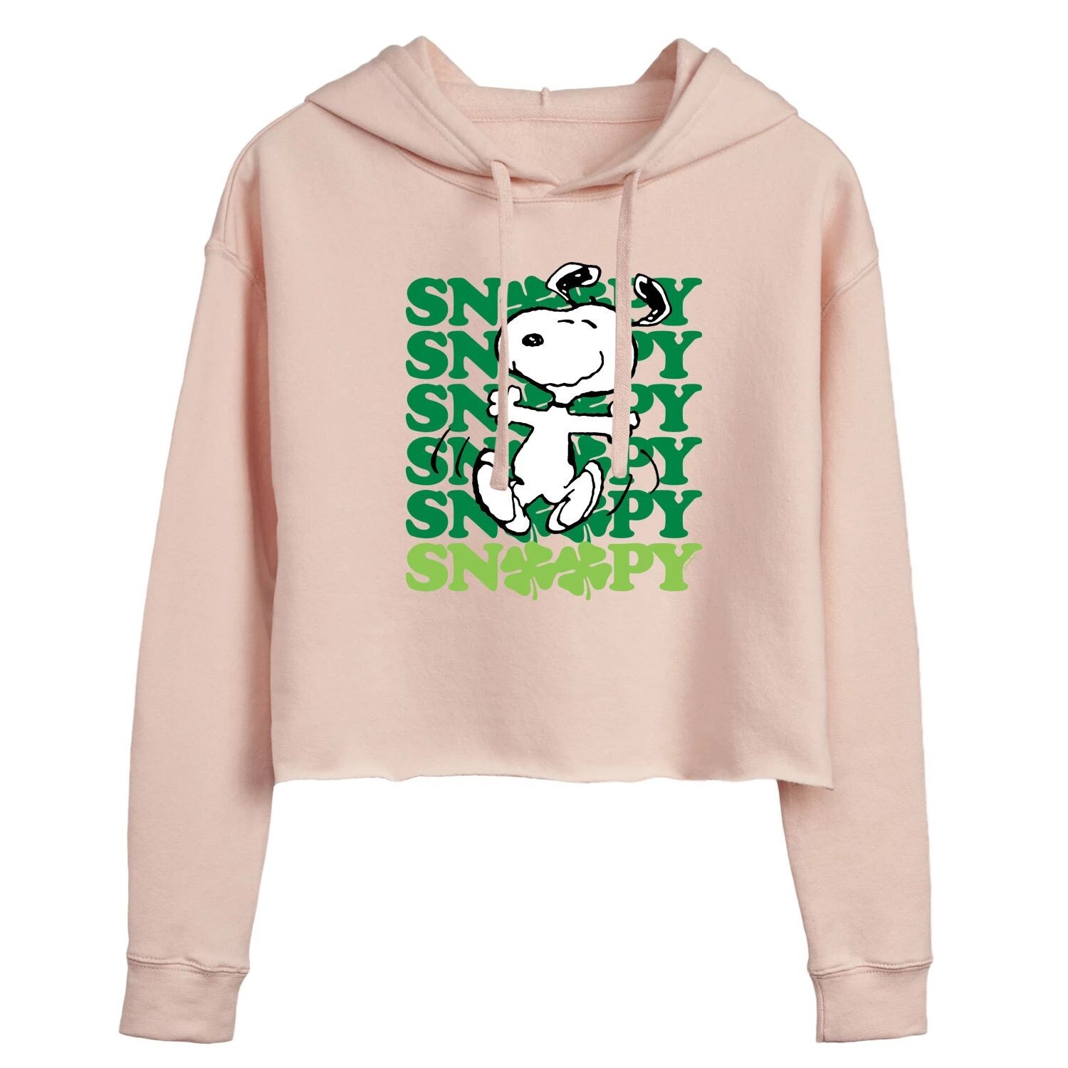 

Укороченное худи для подростков Peanuts Snoopy Clover Dance Licensed Character