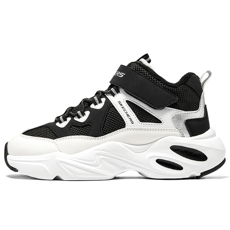 

Skechers Кроссовки для бега для детей среднего, черно-белые, для подростков