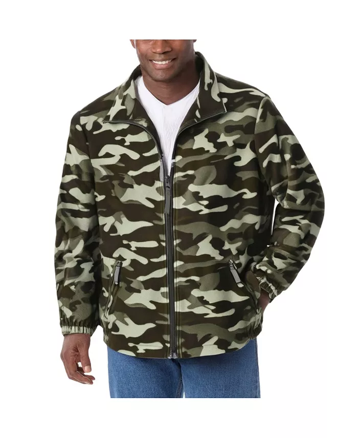 

Утепленная флисовая куртка на молнии Big & Tall Explorer Plush Fleece Full-Zip Jacket KingSize, зеленый