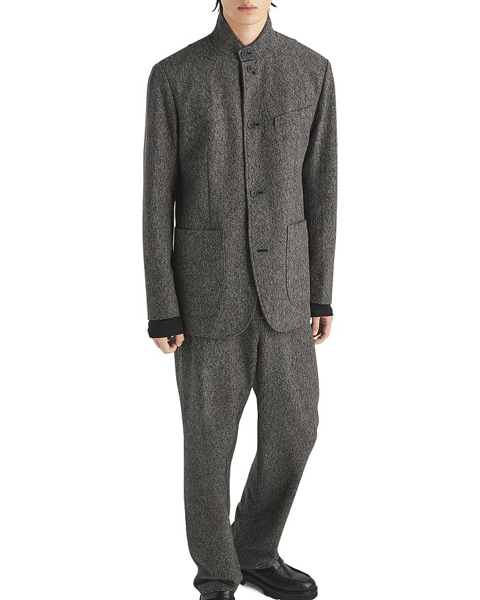 

Меланжевый блейзер Parker rag & bone, серый