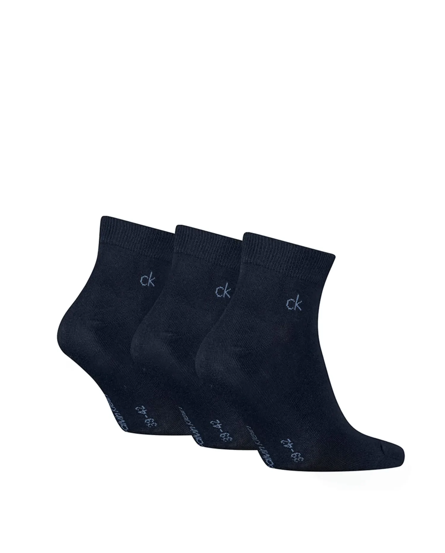 Мужские короткие носки Calvin Klein (набор из 3 пар), темно-синий