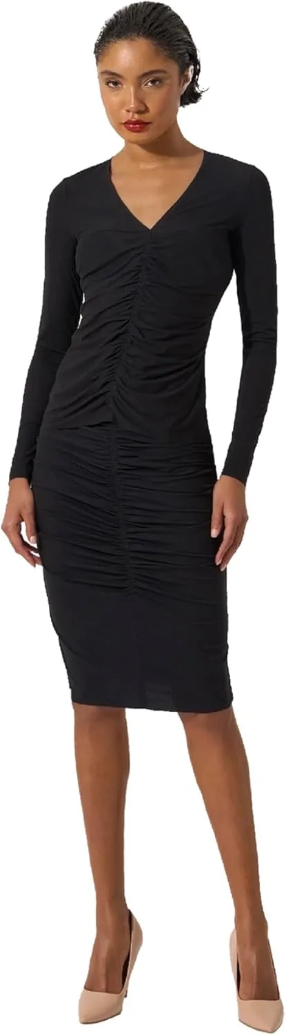 

Wolford Pure Top с длинными рукавами для женщин, Slim Fit, V-образный вырез, Modal Blend, легкая, мягкая, растягивающаяся рубашка, современные необработанные края