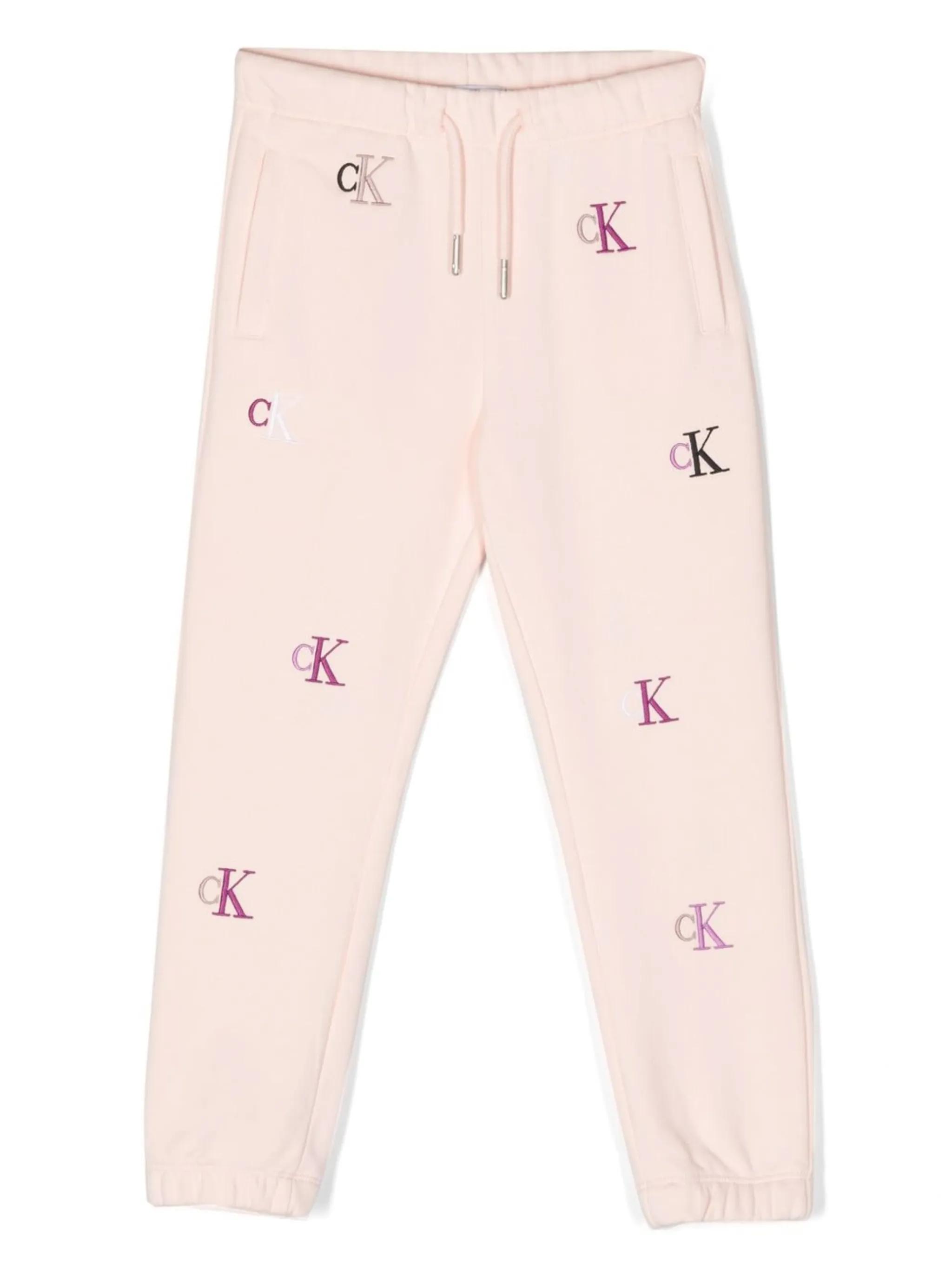 

Спортивные брюки с вышитым логотипом Calvin Klein Kids, розовый