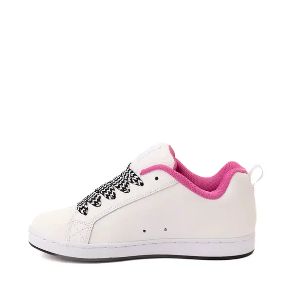 

Кеды Womens DC Court Graffik Skate Shoe, белый/розовый