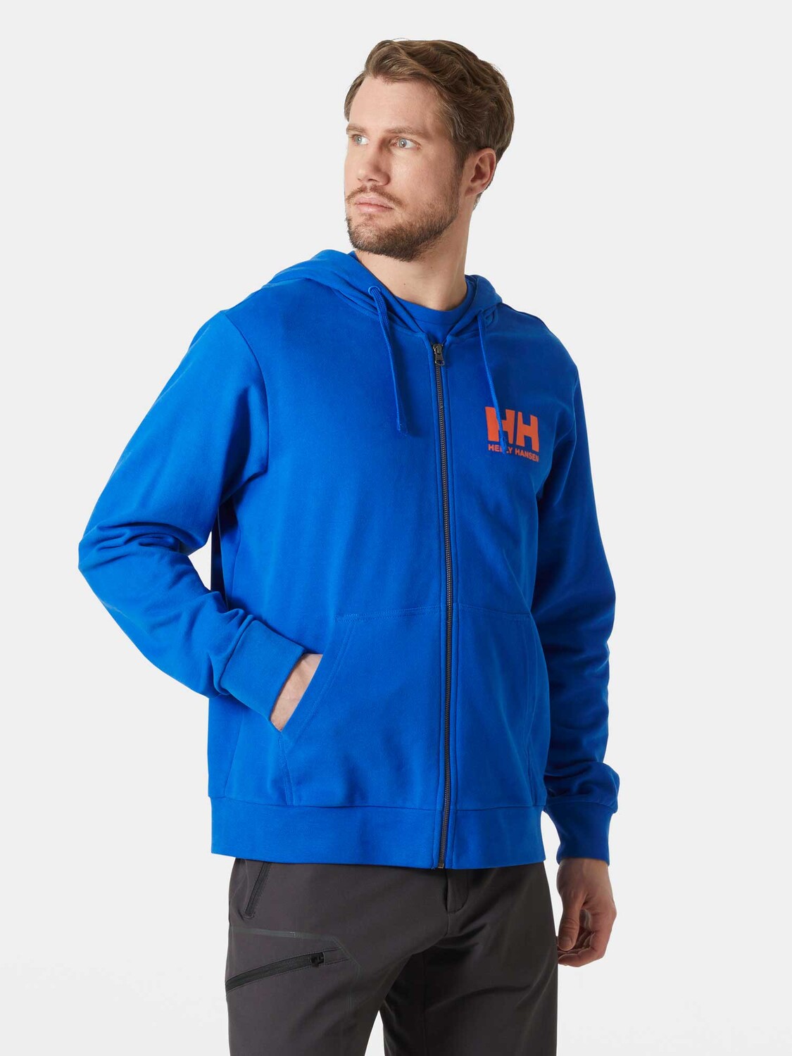 

Толстовка Helly Hansen HH LOGO FULL ZIP HOODIE 2.0, синий