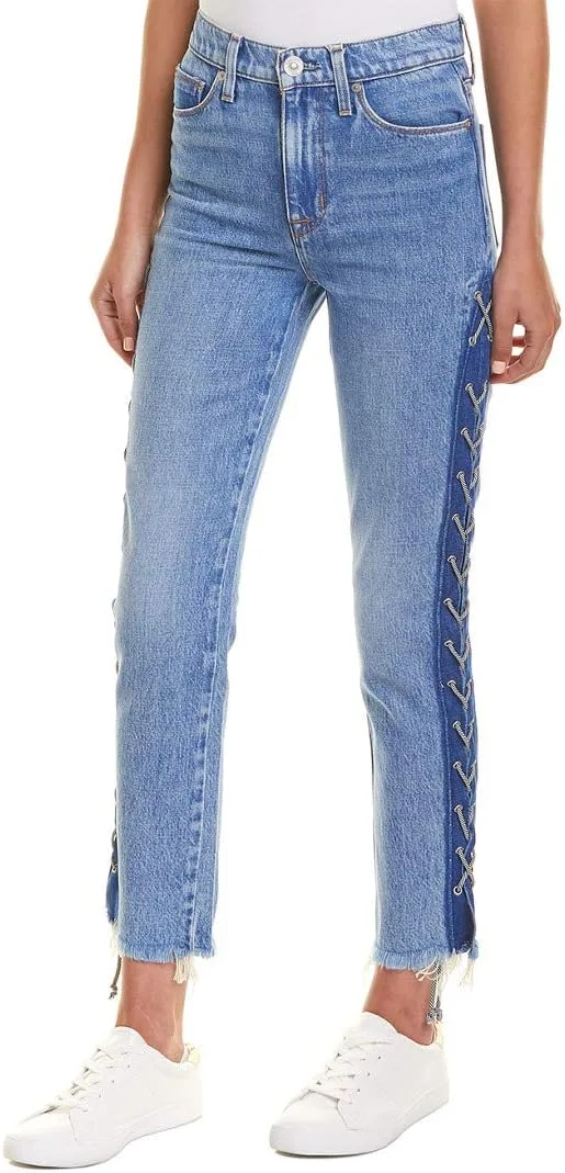 

HUDSON Women's Zoeey джинсы с высокой посадкой и шнуровкой