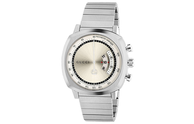 

GUCCI Часы Grip Collection Wrist Watch Quartz Movement Stainless Steel Watchband White Dial Men's Watch