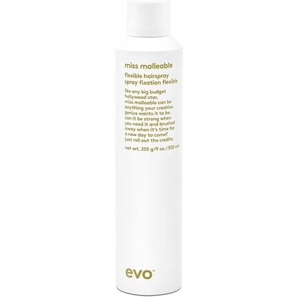 

Miss Malleable Flexible Hairspray Спрей для объема волос, 300 мл, 10,1 жидких унций., Evo