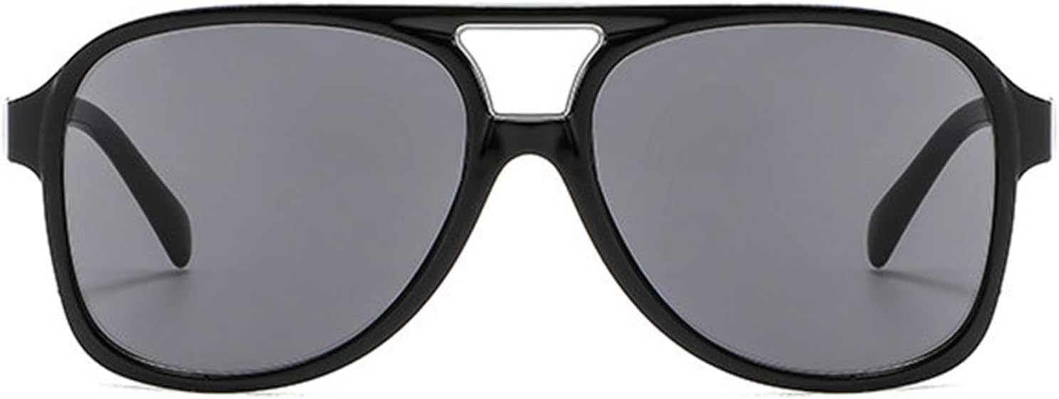 

Willochra Модные женские солнцезащитные очки-пилот большого размера в стиле ретро для мужчин, черные очки с защитой от УФ-излучения UV400, трендовые очки для вождения, C1