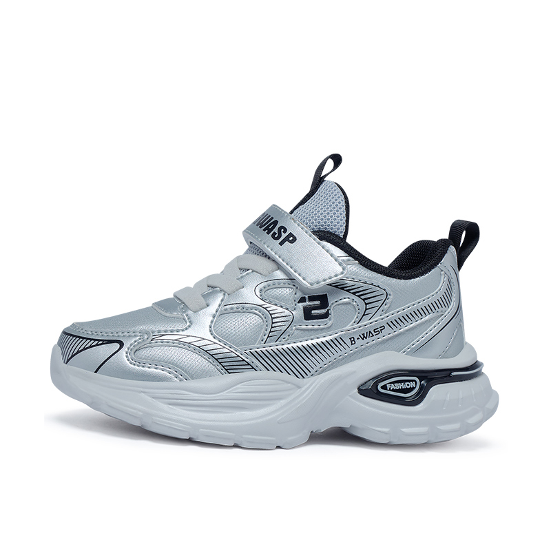 

Детские повседневные туфли Kids BIG WASP, серебро