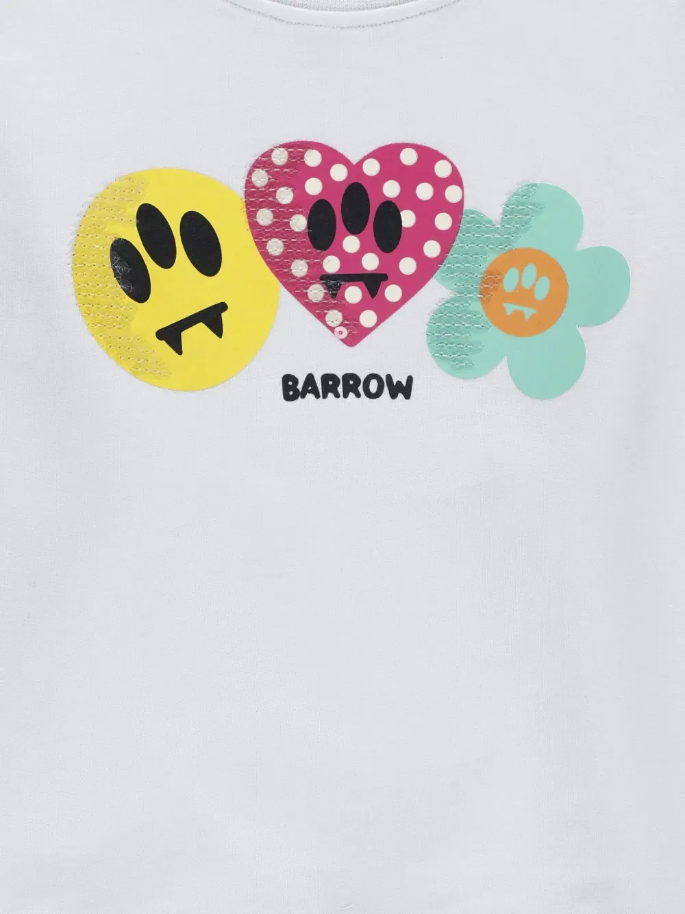 Толстовка с круглым вырезом и графическим принтом Barrow Kids, белый — фото 3