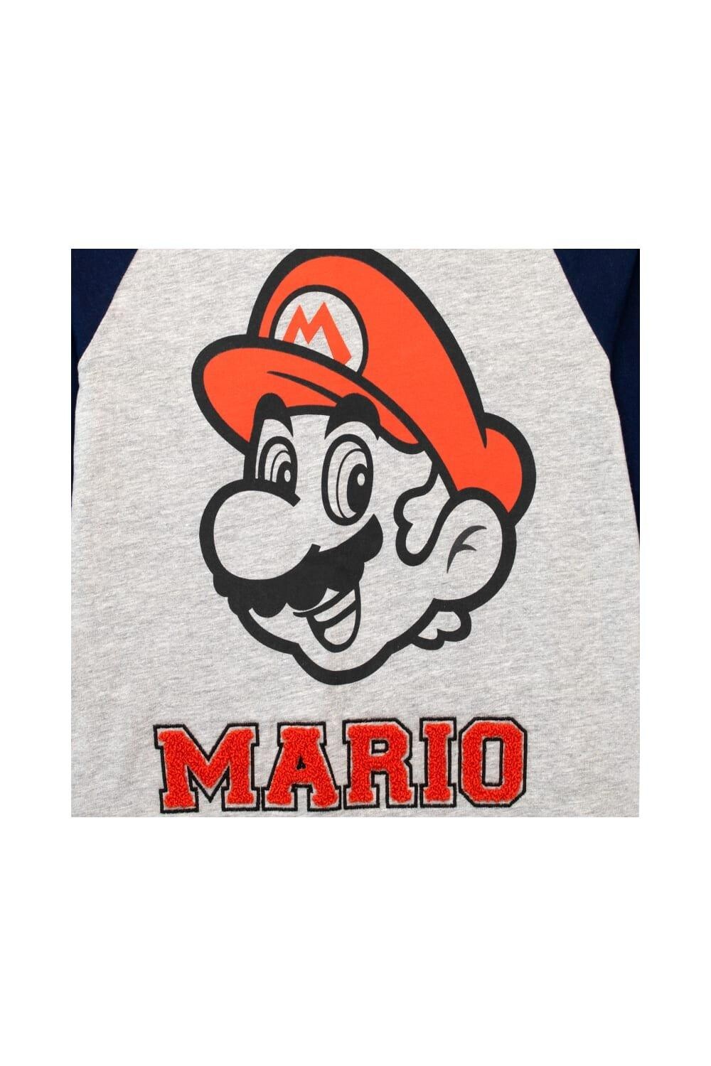 Топ с длинными рукавами Mushroom Kingdom Mario Gaming Super Mario, серый — фото 2