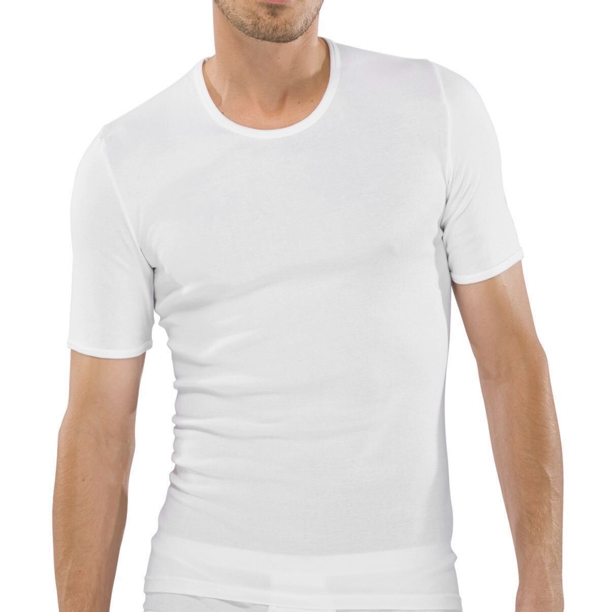 

Майка Schiesser Shirt kurzarm Feinripp, белый