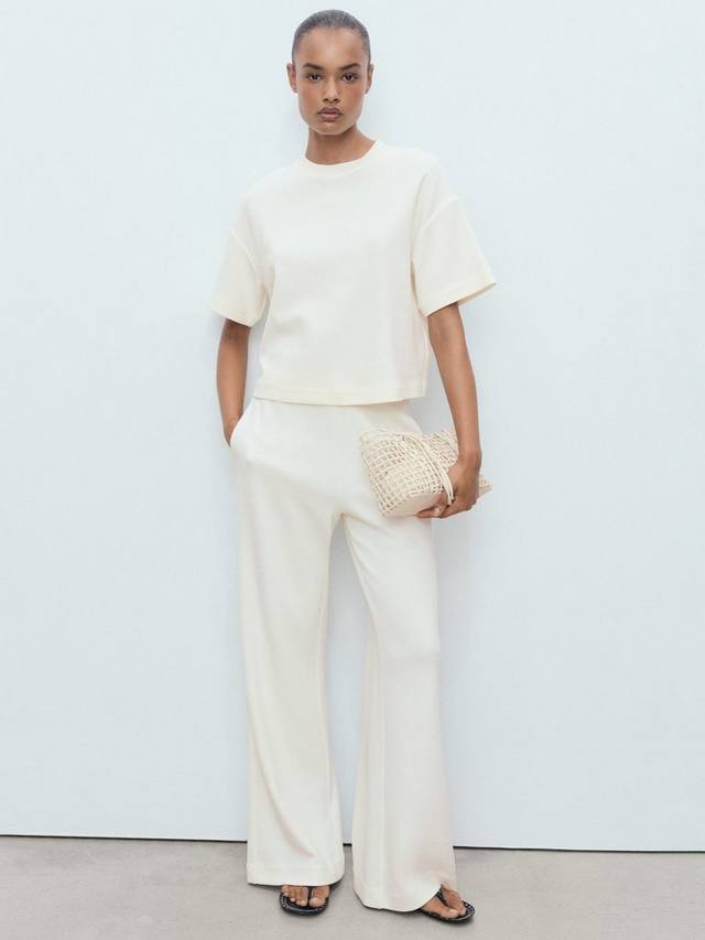 

Футболка Pico с круглым вырезом Mango, Light Beige