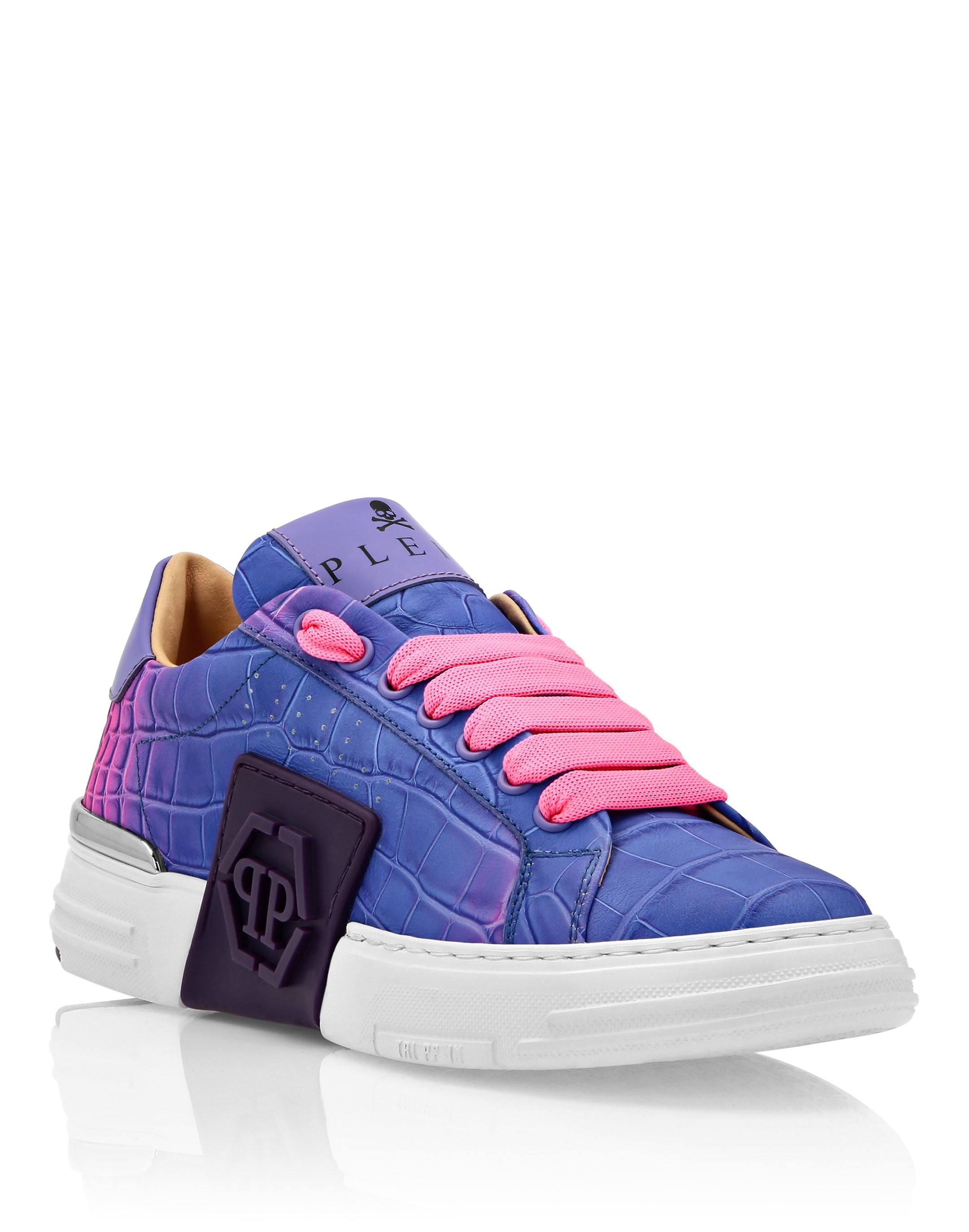 

КРОССОВКИ LO-TOP PHANTOM KICK$ COCCO PHILIPP PLEIN, фуксия/фиолетовый
