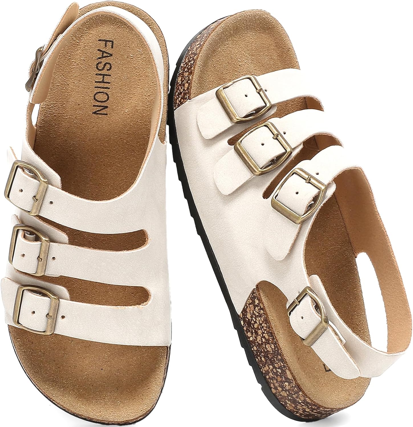 

Женские сандалии DDXYYDS с пробковой подошвой и задним ремешком, мужские сандалии с регулируемой пряжкой, слипоны на ремешке с открытой пяткой, замшевые сандалии с памятью формы, удобные, нескользящие пляжные тапочки для летней обуви, бежевый