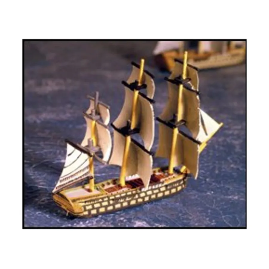 

74-пушечный линейный корабль - Л'Ашиль, Micronauts - Napoleonic Era Sailing Ships - Full Sail Sets (1:1200)