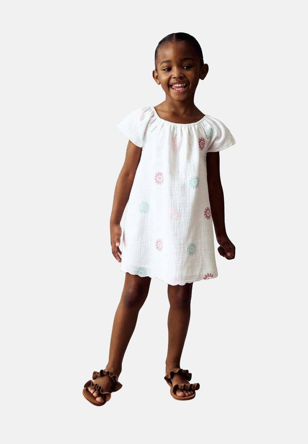 

Повседневное платье NAISHA Mango Kids, белый