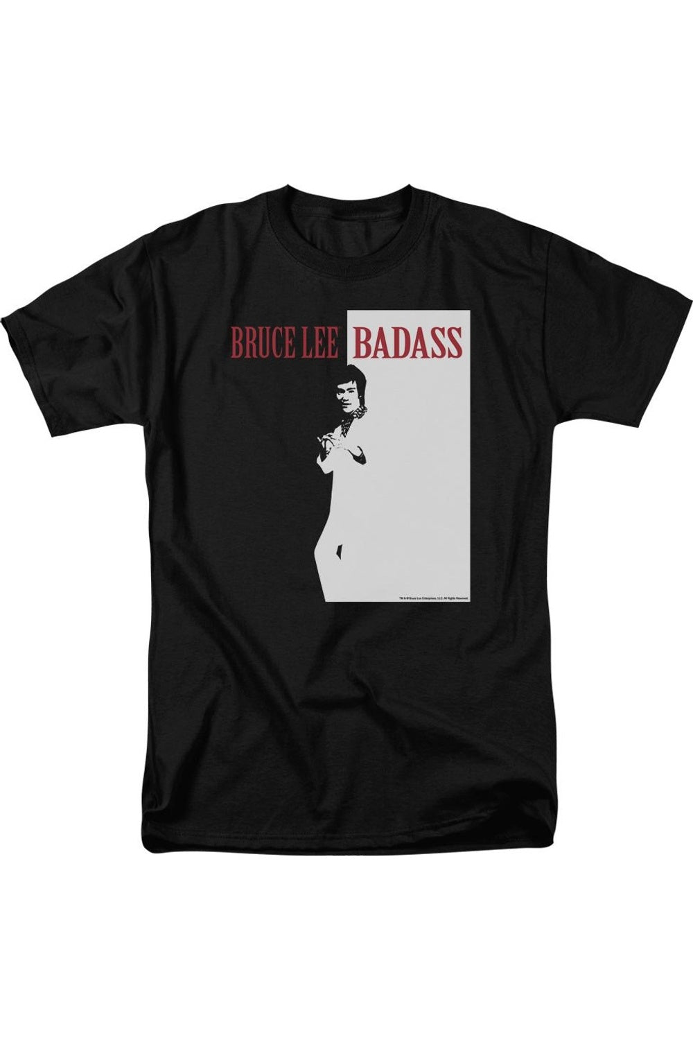

Футболка с коротким рукавом для взрослых Bruce Lee Badass Gildan, черный