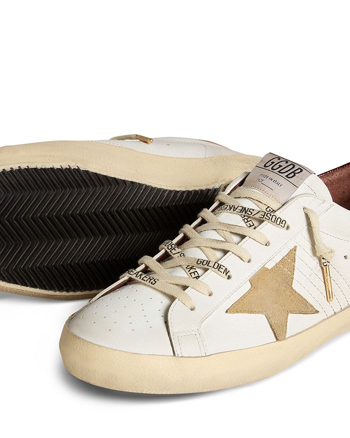 Мужские кожаные кроссовки Super Star Golden Goose, белый — фото 4
