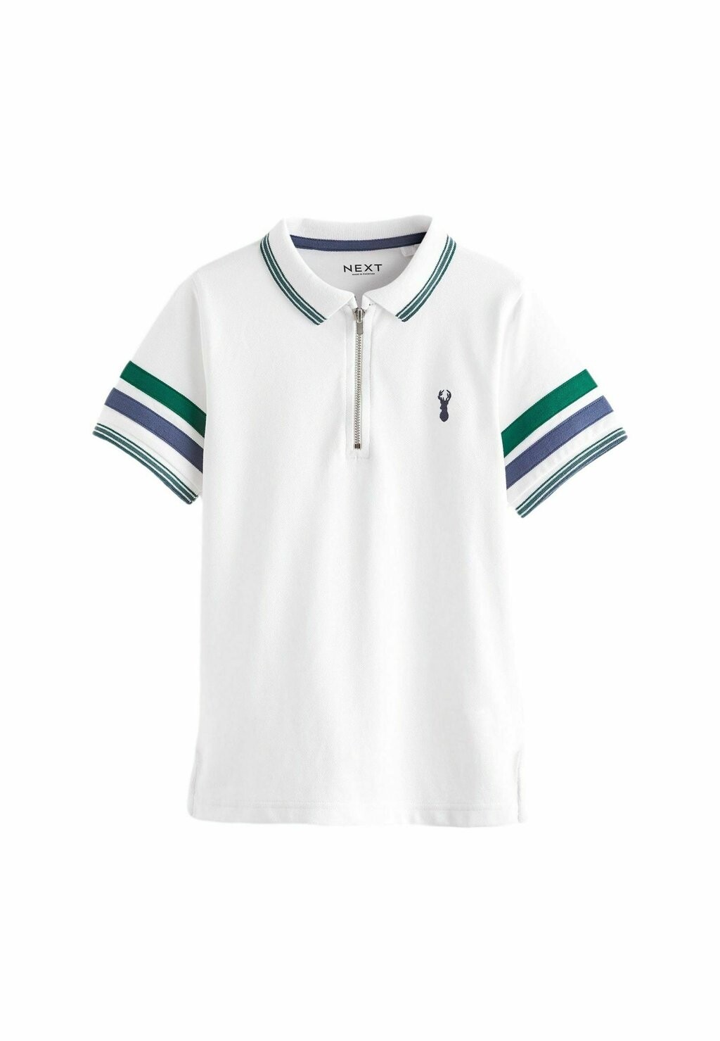 

Рубашка поло SHORT SLEEVE REGULAR FIT Next, цвет white green