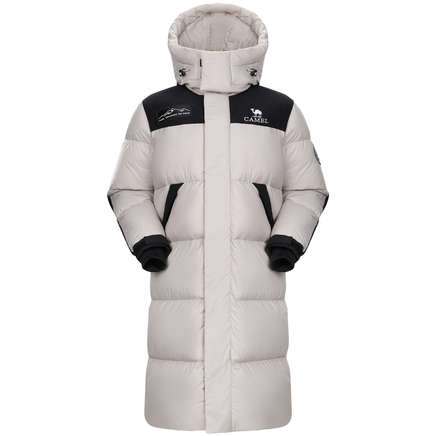 

Пуховик для экстремальных холодов Unisex CAMEL, ice crystal серый/phantom черный